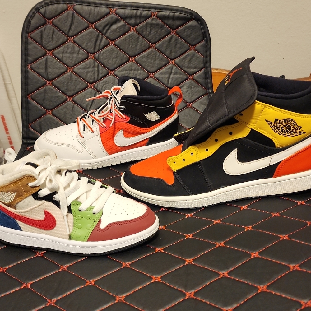 Jordan Bundle Pack Multicolor Sneakers 12c,3Y & 9. All Sales Are Final